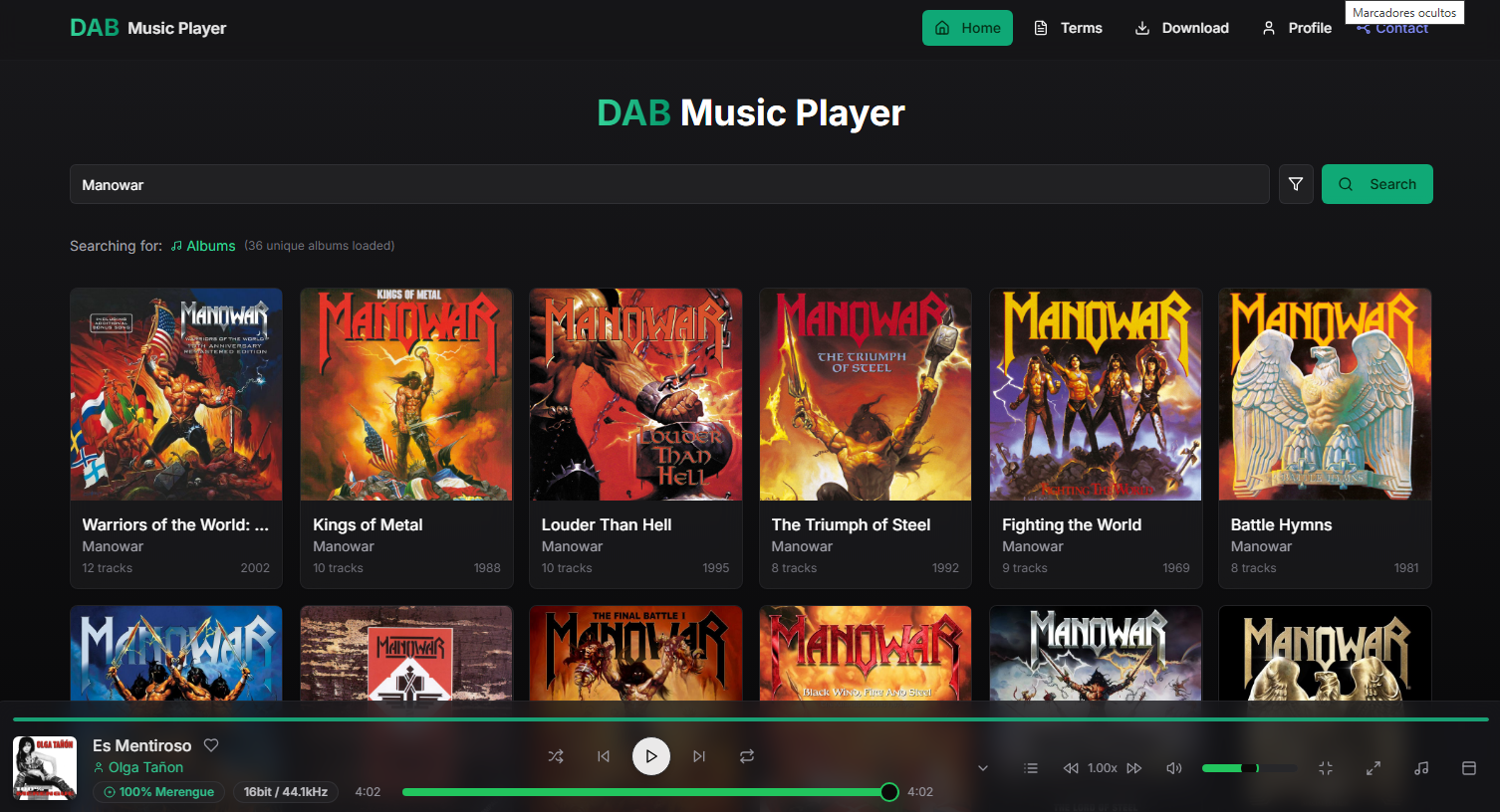 Dab Music Player