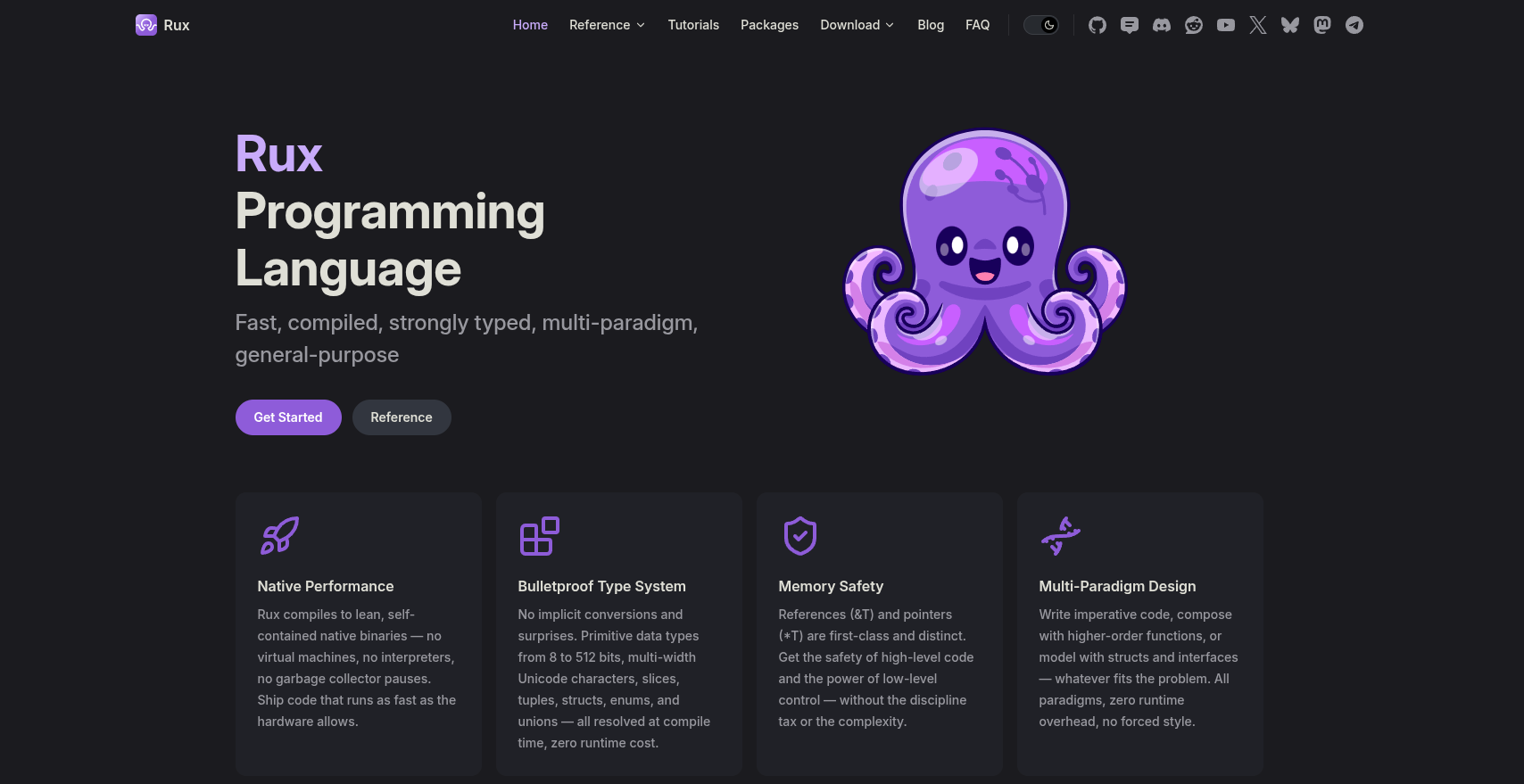 Rux Programming Language